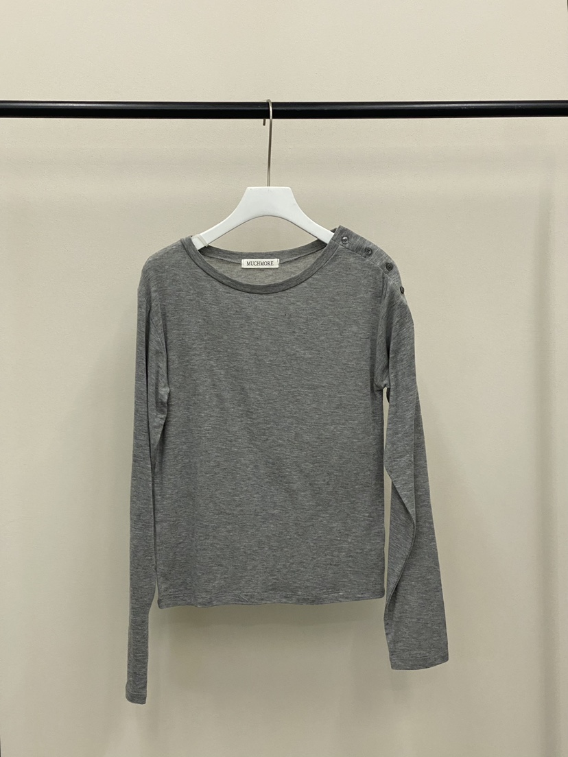 MUCH MORE/JACKPOT韓國代購女裝新品職業真品26春夏長袖T恤MUCH MORE/JACKPOT長袖T恤圖色4