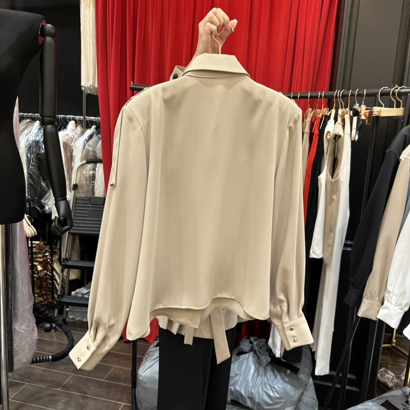 HERISH韓國代購女士新品真品熱賣職業26春夏時尚襯衫蕾絲衫Herish襯衫/蕾絲衫