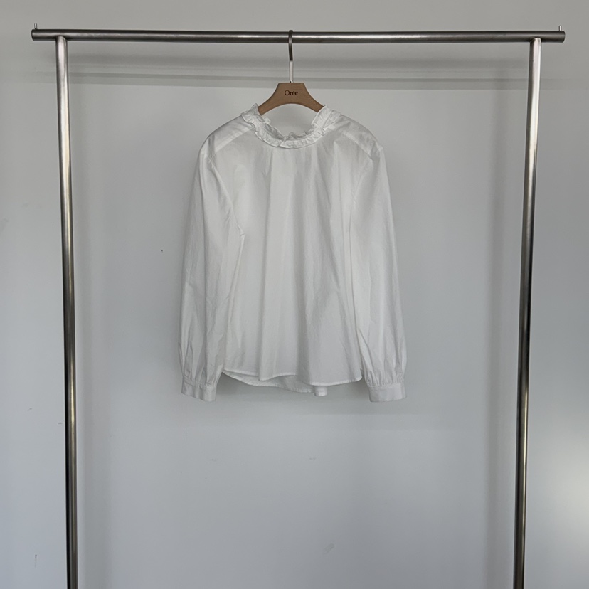 OREE韓國代購女士新款休閑推薦時尚人氣職業26春夏襯衫蕾絲衫OREE襯衫/蕾絲衫圖色1
