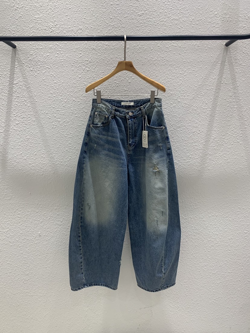 LUCY SALON韓國直郵女士新款休閑時尚人氣職業牛仔褲雙口袋LUCY SALON牛仔褲圖色1