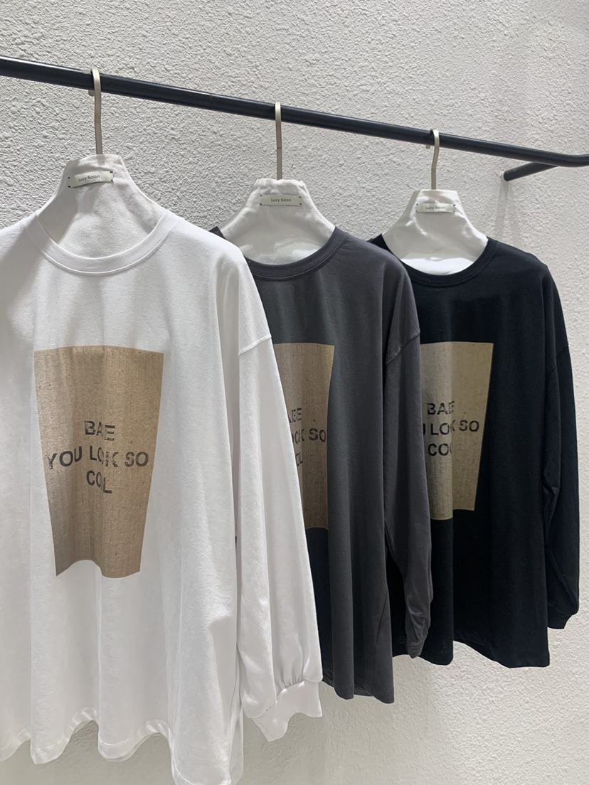 LUCY SALON韓國代購女士新款真品26春夏熱賣休閑長袖T恤LUCY SALON長袖T恤