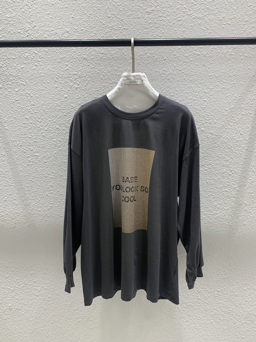 LUCY SALON韓國代購女士新款真品26春夏熱賣休閑長袖T恤LUCY SALON長袖T恤圖色2