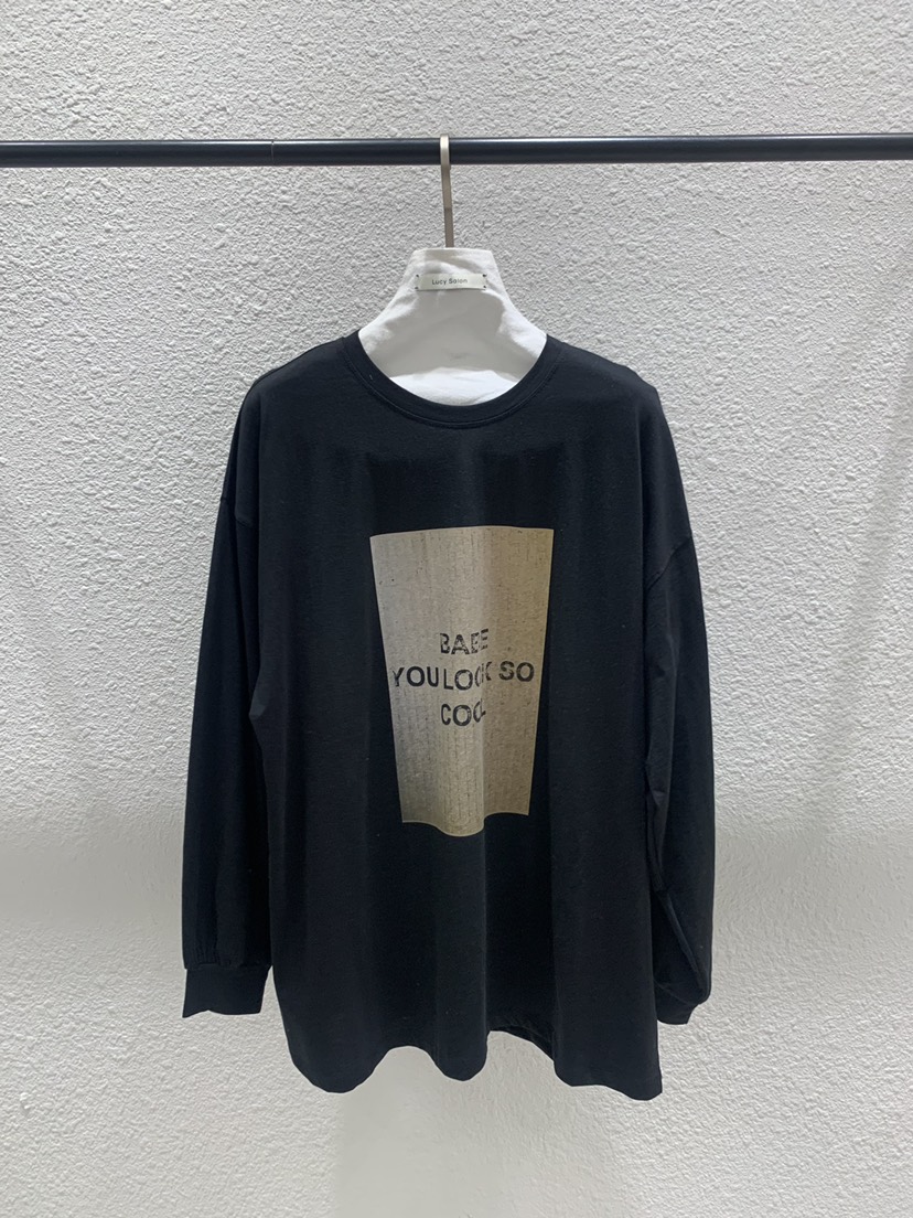 LUCY SALON韓國代購女士新款真品26春夏熱賣休閑長袖T恤LUCY SALON長袖T恤圖色3