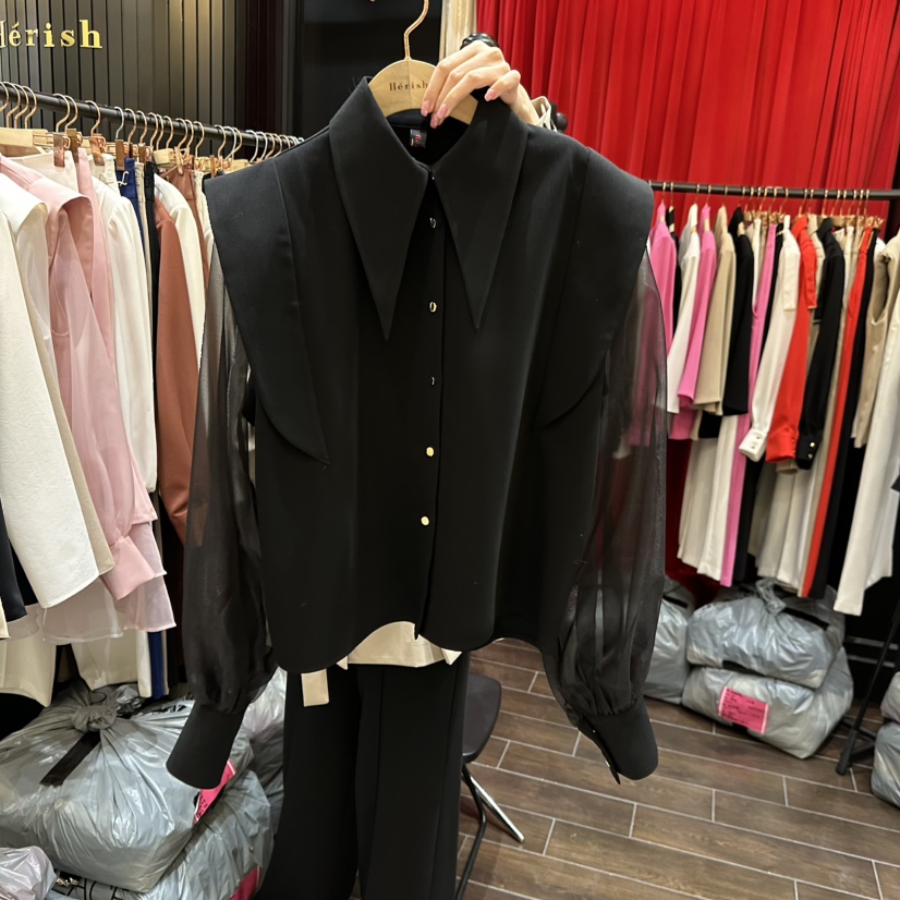 HERISH韓國直郵女士新品人氣時尚推薦熱賣26春夏襯衫蕾絲衫Herish襯衫/蕾絲衫圖色3