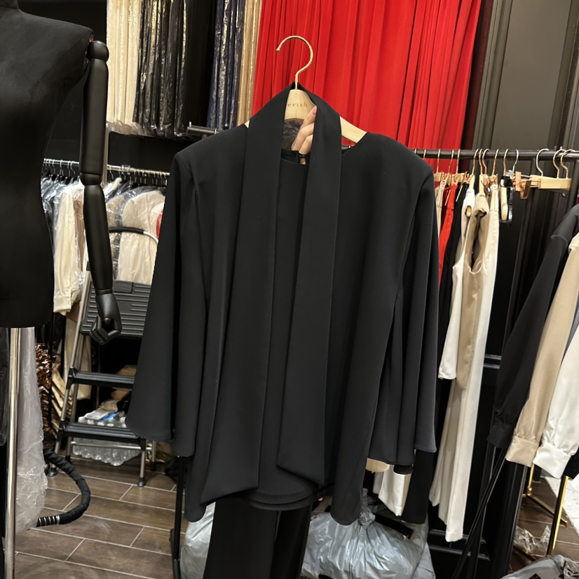 HERISH東大門代購女裝新品休閑職業熱賣襯衫蕾絲衫含圍巾Herish襯衫/蕾絲衫圖色1