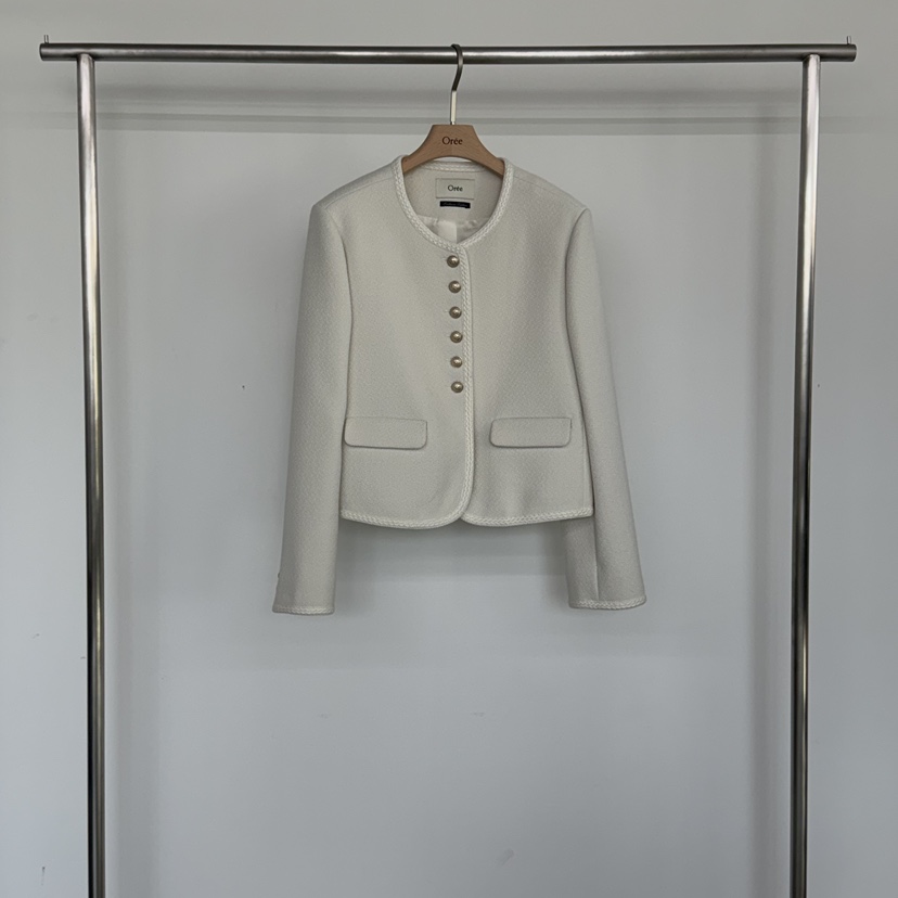 OREE韓國直郵女裝新品人氣熱賣真品推薦26春夏時尚夾克花呢OREE夾克圖色1