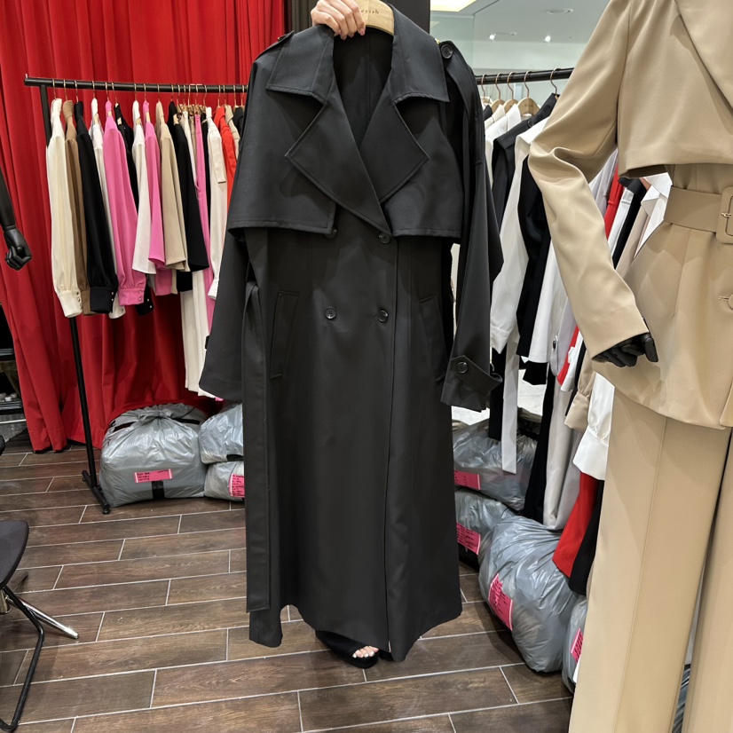 HERISH韓國直郵女裝新品26春夏職業真品人氣長款風衣含腰帶Herish長款風衣圖色5