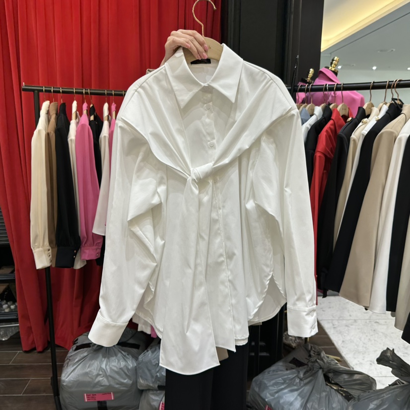 HERISH東大門代購女裝新品休閑真品26春夏襯衫蕾絲衫披肩Herish襯衫/蕾絲衫圖色1