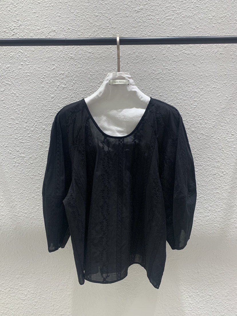 LUCY SALON韓國直郵女裝新款26春夏人氣真品時尚襯衫蕾絲衫LUCY SALON襯衫/蕾絲衫圖色2