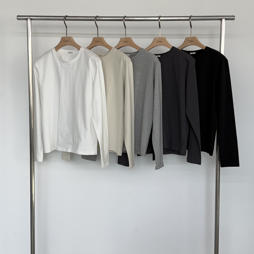 OREE東大門實拍女裝新品時尚職業26春夏人氣休閑熱賣長袖T恤OREE長袖T恤