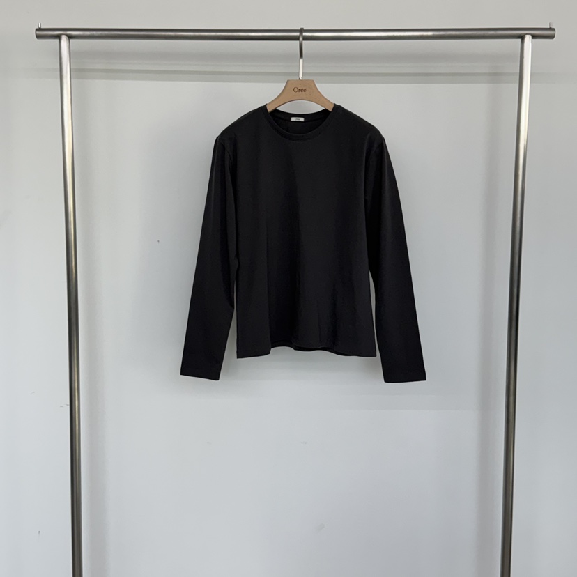 OREE東大門實拍女裝新品時尚職業26春夏人氣休閑熱賣長袖T恤OREE長袖T恤圖色4墨色