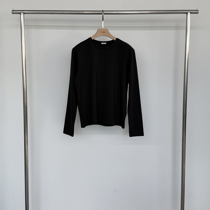 OREE東大門實拍女裝新品時尚職業26春夏人氣休閑熱賣長袖T恤OREE長袖T恤圖色5黑色