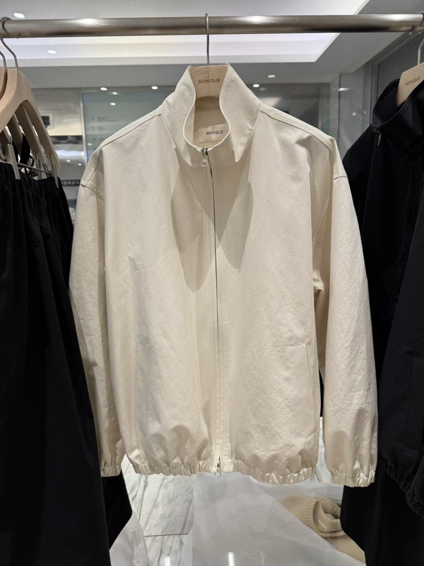 MONIQUE東大門代購女裝新款26春夏職業休閑時尚熱賣夾克高領MONIQUE夾克圖色1