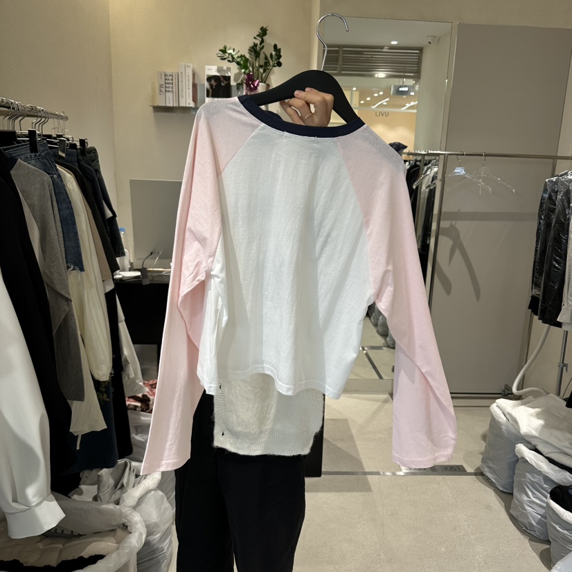 LIVU/MEMO CLASSIC韓國代購女士新款人氣真品休閑長袖T恤LIVU/MEMO CLASSIC長袖T恤