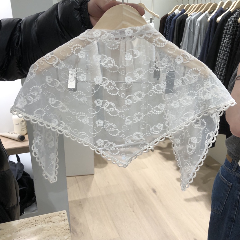 LIFFEY韓國直郵女裝新款時尚人氣26春夏圍巾披肩蕾絲圍巾LIFFEY圍巾/披肩