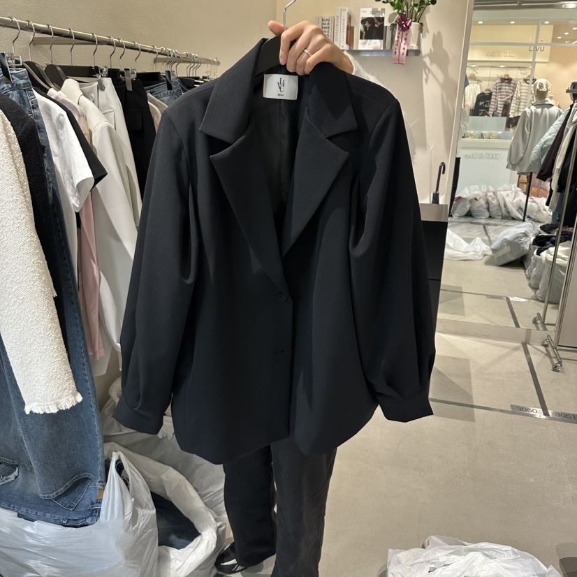 LIVU/MEMO CLASSIC韓國代購女士新品職業休閑推薦人氣夾克LIVU/MEMO CLASSIC夾克圖色2