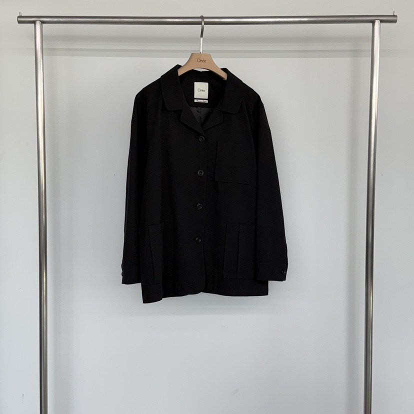 OREE韓國直郵女裝新品真品職業休閑26春夏時尚推薦人氣夾克OREE夾克圖色3黑色