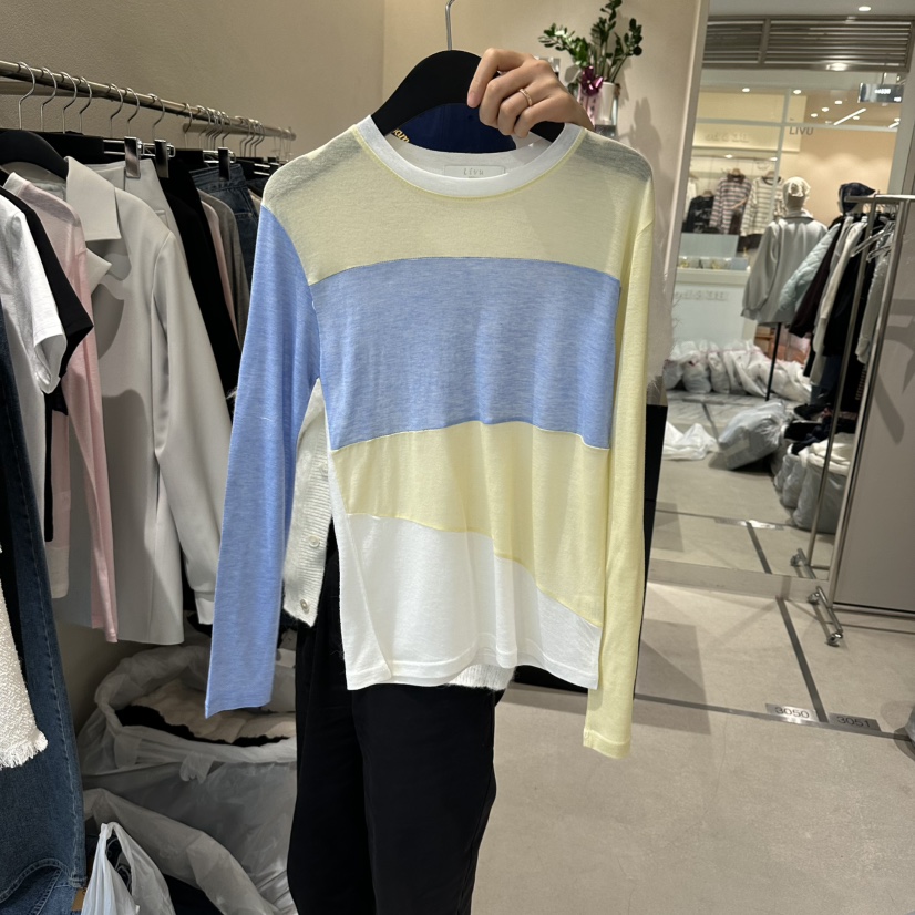 LIVU/MEMO CLASSIC東大門代購女士新款人氣職業長袖T恤LIVU/MEMO CLASSIC長袖T恤圖色1