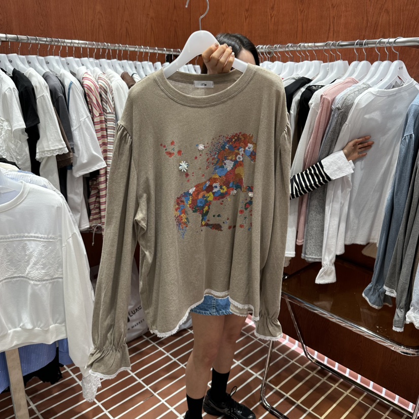 ILLO/MOCI韓國代購女士新品職業熱賣真品推薦26春夏長袖T恤ILLO/MOCI長袖T恤圖色2