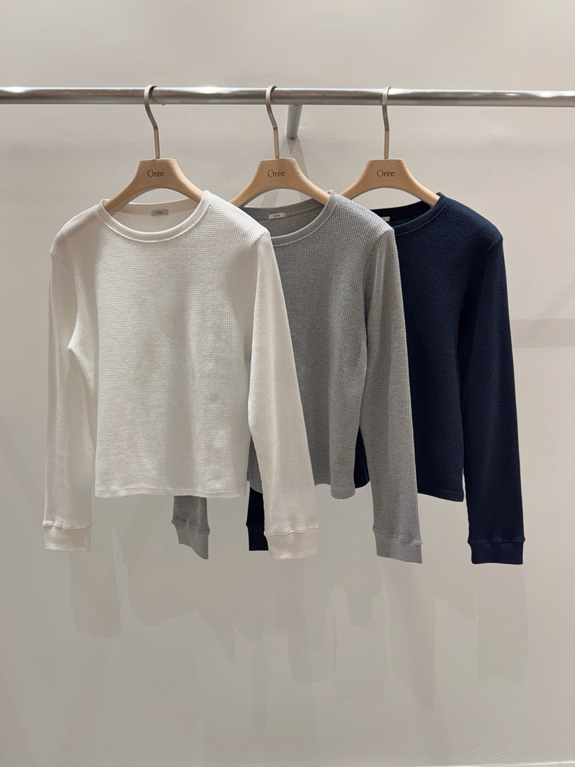 OREE韓國直郵女裝新款休閑人氣熱賣26春夏職業推薦長袖T恤OREE長袖T恤