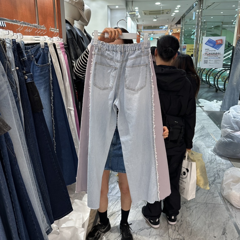 ILLO/MOCI東大門代購女士新款時尚推薦人氣職業休閑牛仔褲ILLO/MOCI牛仔褲