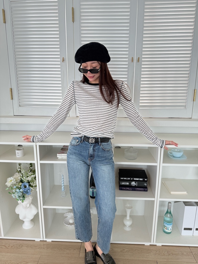 LUMIPLE東大門實拍女裝新品推薦時尚熱賣人氣長袖T恤天絲LUMIPLE長袖T恤