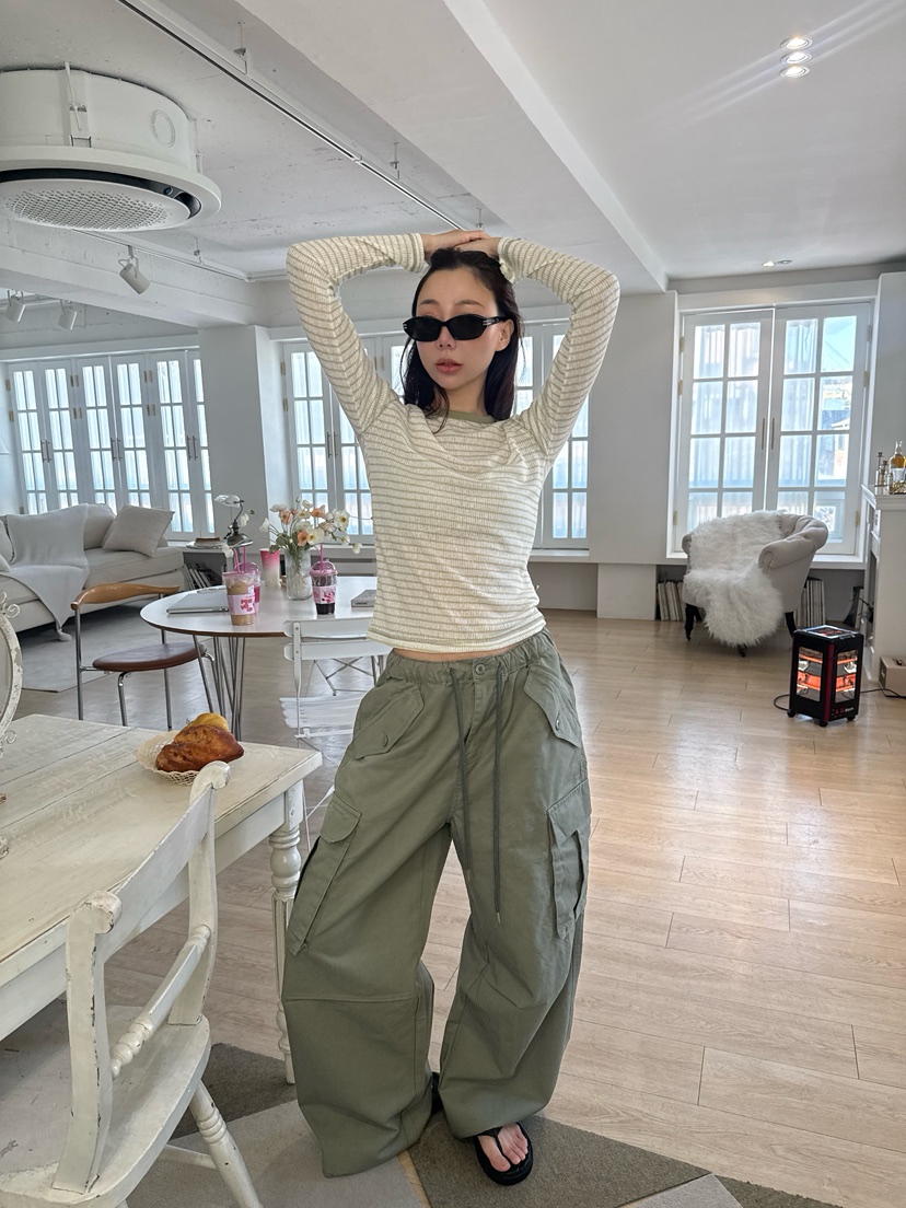 LUMIPLE東大門實拍女裝新品推薦時尚熱賣人氣長袖T恤天絲LUMIPLE長袖T恤