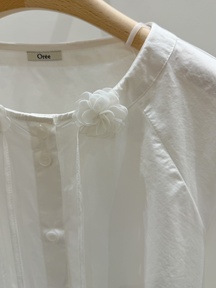 OREE東大門實拍女裝新品人氣26春夏真品推薦職業襯衫蕾絲衫OREE襯衫/蕾絲衫