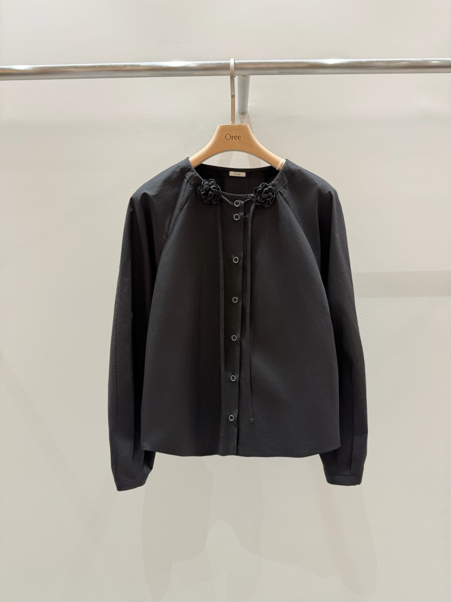 OREE東大門實拍女裝新品人氣26春夏真品推薦職業襯衫蕾絲衫OREE襯衫/蕾絲衫圖色2