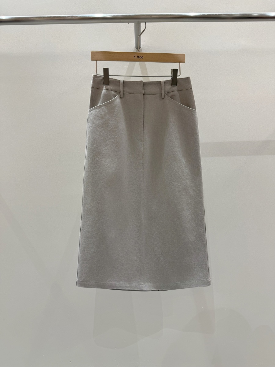 OREE東大門直郵女裝新款休閑時尚熱賣26春夏職業長裙棉布OREE長裙圖色2