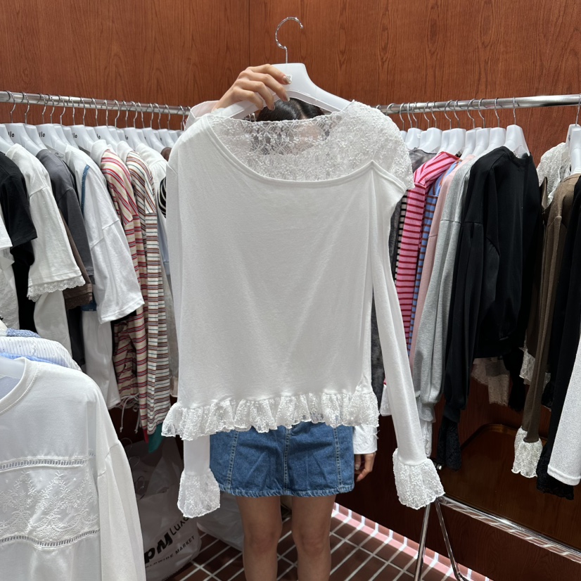 ILLO/MOCI東大門直郵女裝新款真品熱賣人氣長袖T恤假兩件ILLO/MOCI長袖T恤