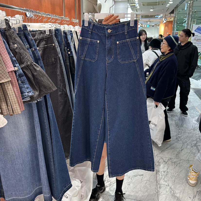 ILLO/MOCI東大門實拍女裝新品職業休閑人氣真品牛仔褲口袋ILLO/MOCI牛仔褲圖色1