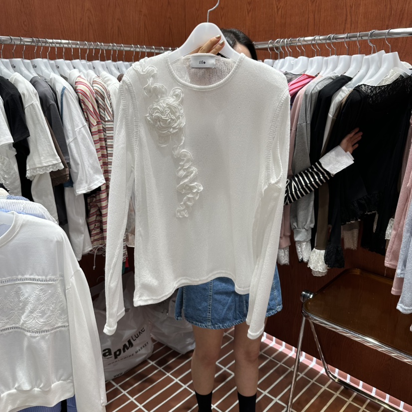 ILLO/MOCI東大門代購女士新品熱賣休閑時尚人氣真品長袖T恤ILLO/MOCI長袖T恤圖色1