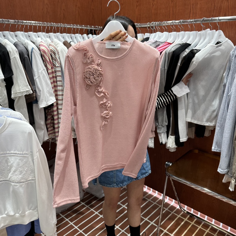 ILLO/MOCI東大門代購女士新品熱賣休閑時尚人氣真品長袖T恤ILLO/MOCI長袖T恤圖色2