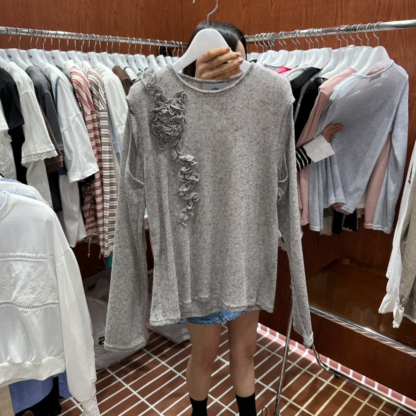 ILLO/MOCI東大門代購女士新品熱賣休閑時尚人氣真品長袖T恤ILLO/MOCI長袖T恤圖色4