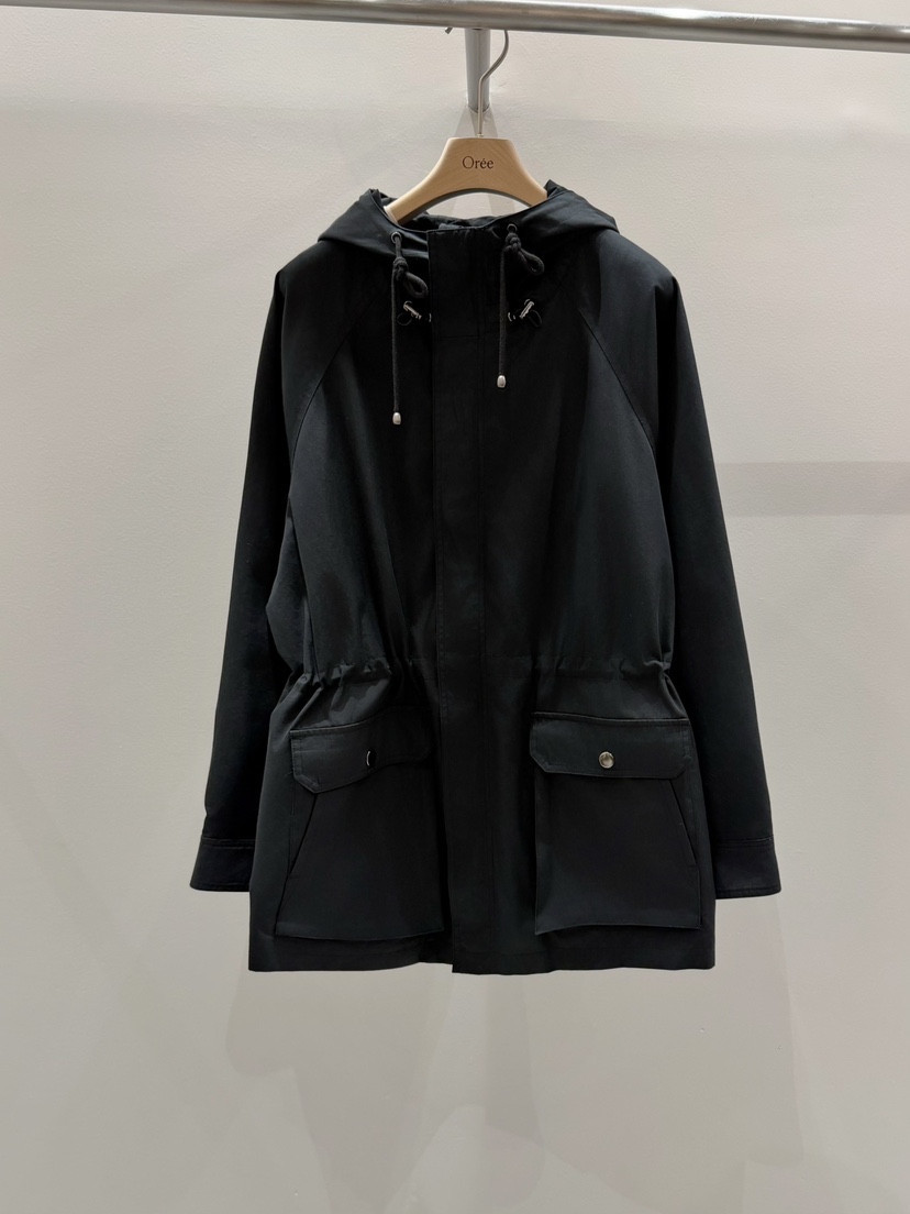 OREE韓國代購女裝新款熱賣休閑真品職業人氣時尚夾克連帽衫OREE夾克圖色3黑色