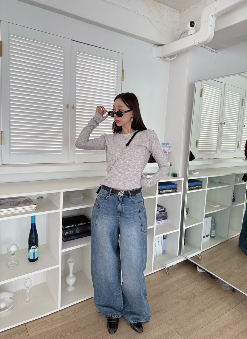 LUMIPLE東大門實拍女士新款時尚26春夏熱賣職業真品牛仔褲LUMIPLE牛仔褲