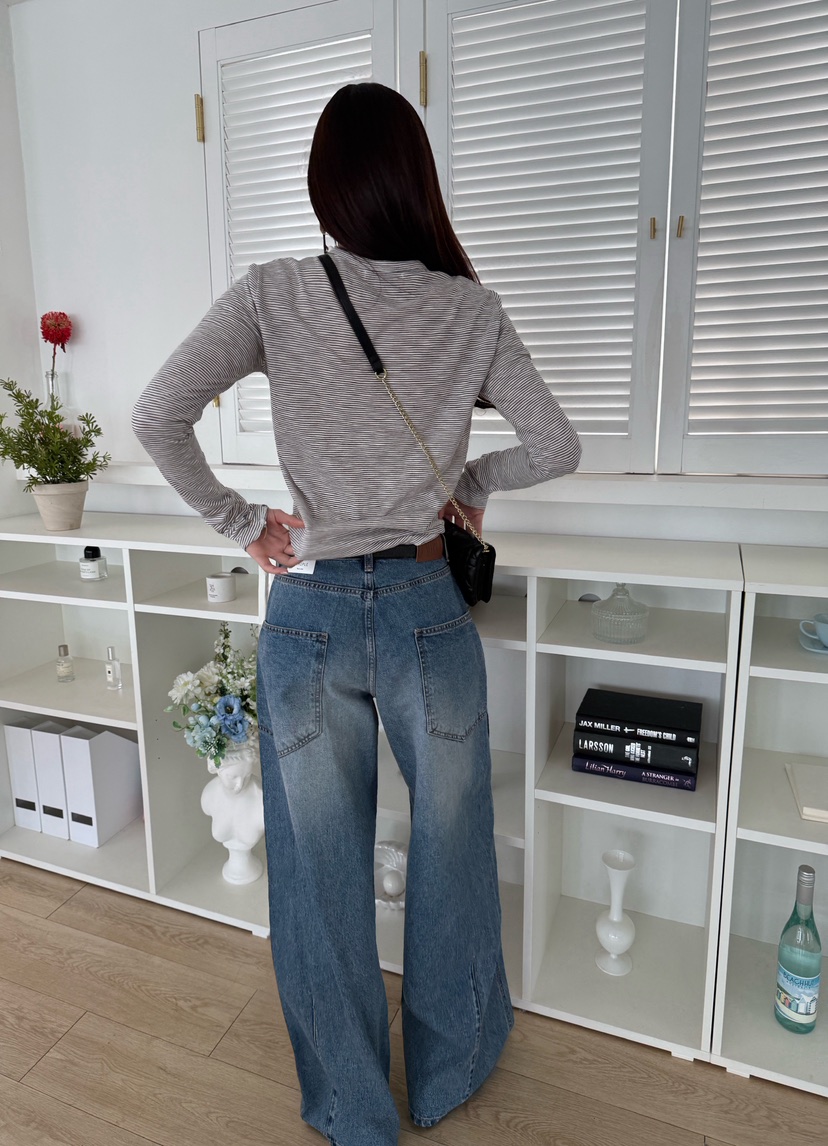 LUMIPLE東大門實拍女士新款時尚26春夏熱賣職業真品牛仔褲LUMIPLE牛仔褲