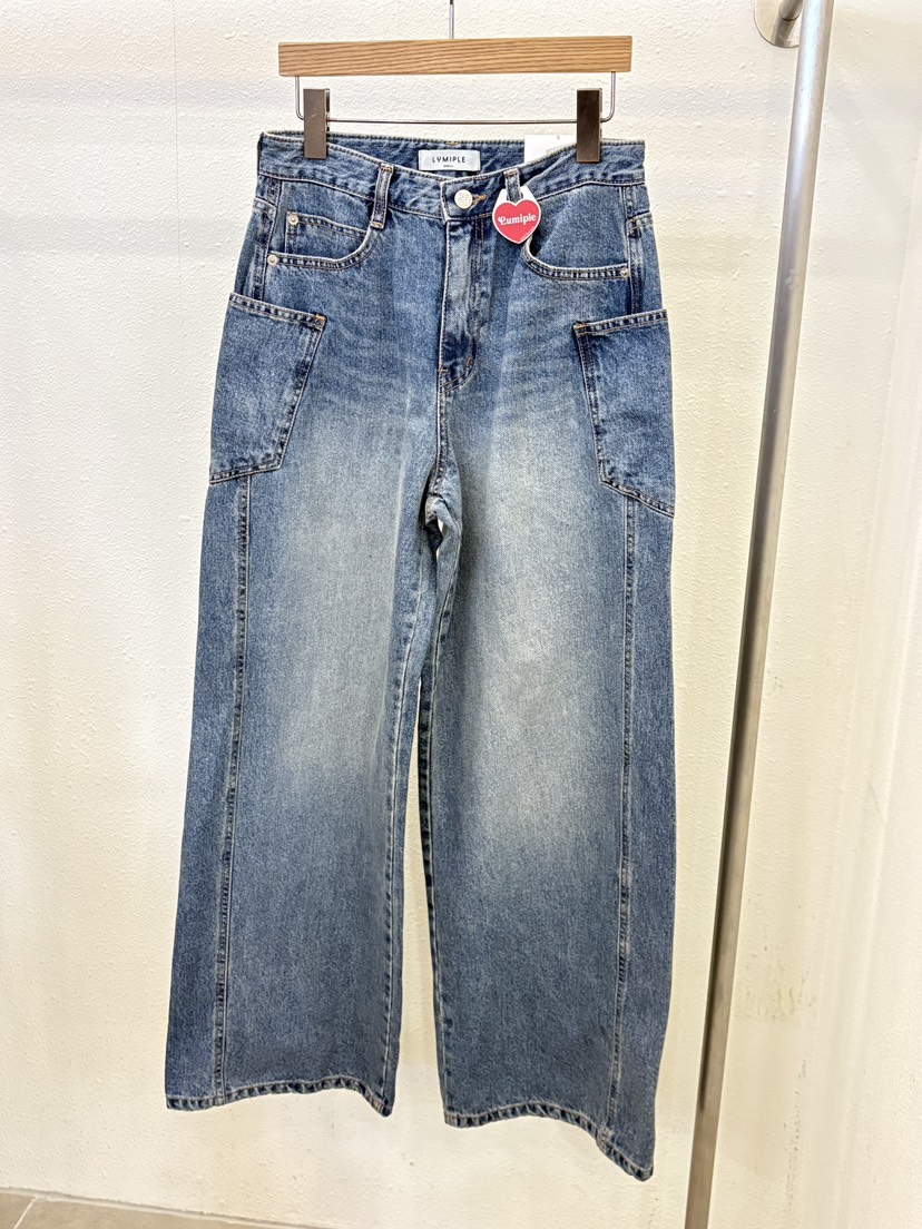 LUMIPLE東大門實拍女士新款時尚26春夏熱賣職業真品牛仔褲LUMIPLE牛仔褲圖色1