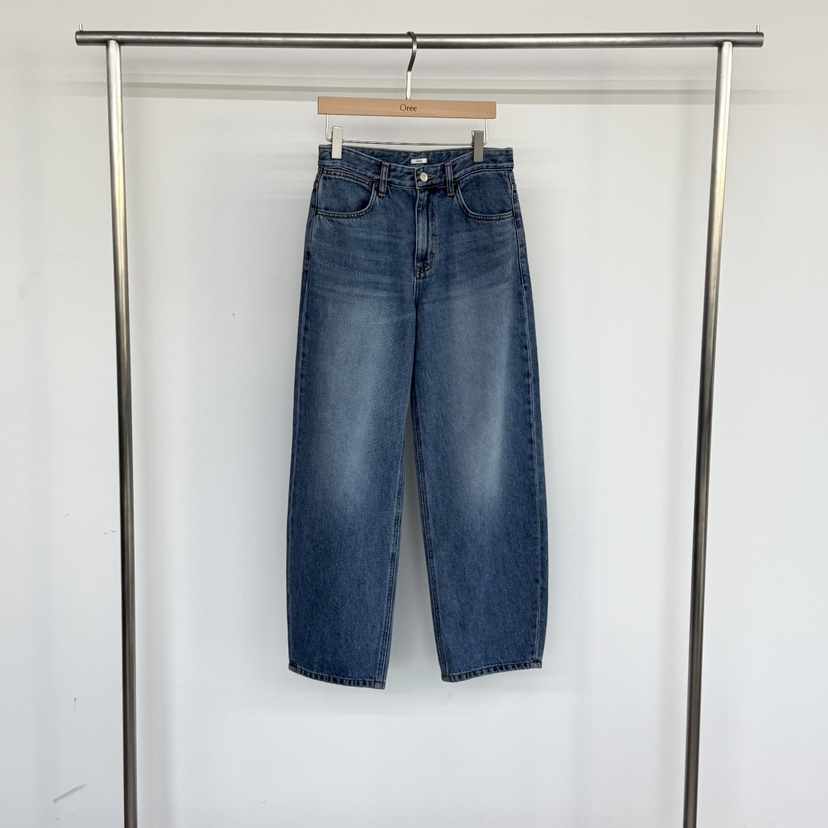 OREE東大門直郵女士新品推薦休閑時尚職業26春夏熱賣牛仔褲OREE牛仔褲圖色1深色