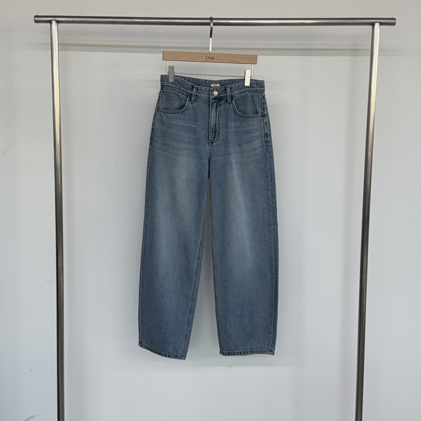 OREE東大門直郵女士新品推薦休閑時尚職業26春夏熱賣牛仔褲OREE牛仔褲圖色2淺色