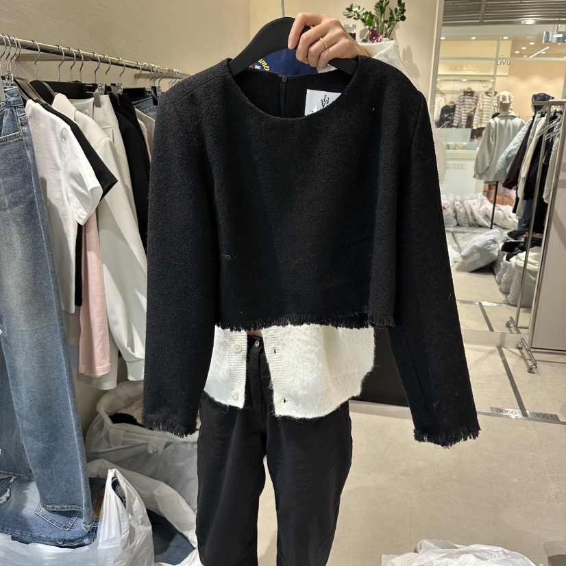 LIVU/MEMO CLASSIC東大門代購女士新品26春夏夾克粗花呢LIVU/MEMO CLASSIC夾克圖色2