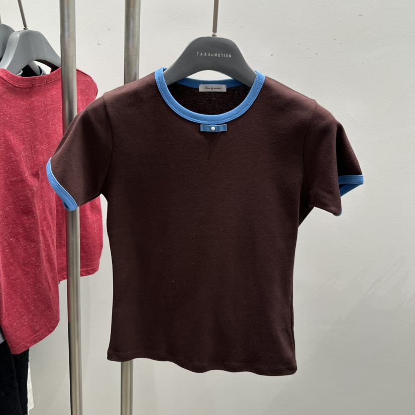 TARABY MOTION韓國代購女士新品職業時尚真品熱賣26春夏T恤TARABY MOTIONT恤圖色2