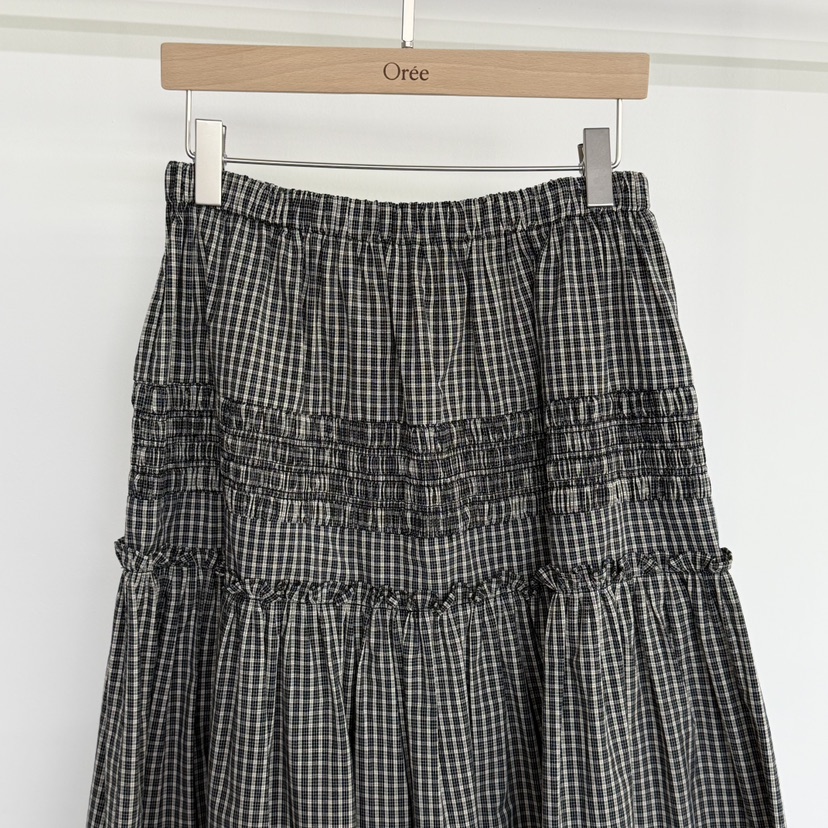 OREE韓國代購女士新款休閑26春夏時尚人氣職業推薦真品長裙OREE長裙