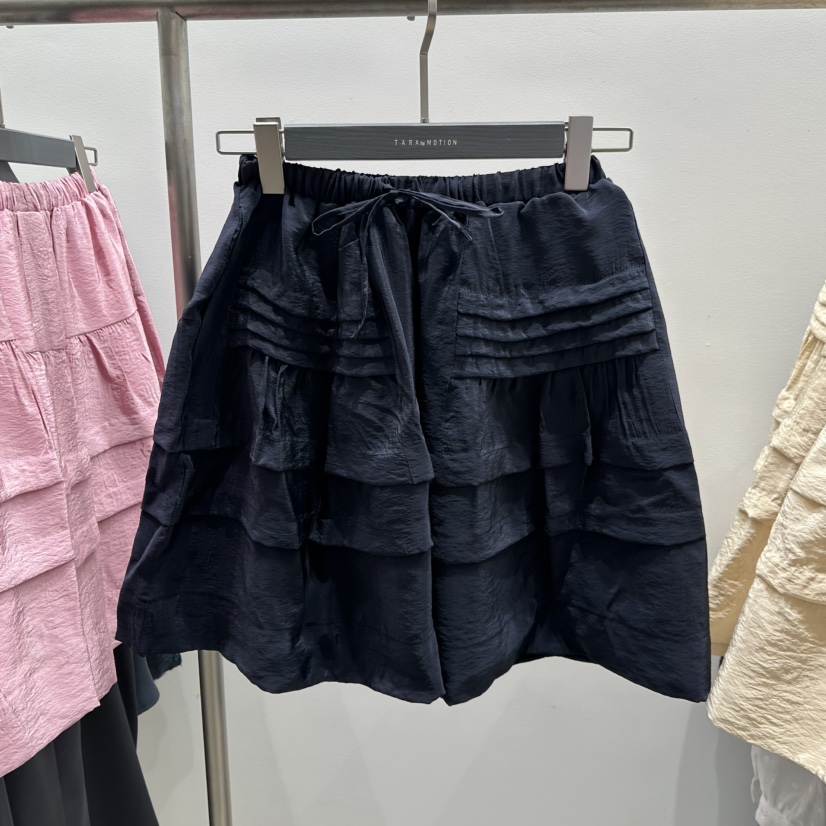 TARABY MOTION東大門實拍女裝新款時尚職業熱賣短裙褶皺TARABY MOTION短裙圖色2