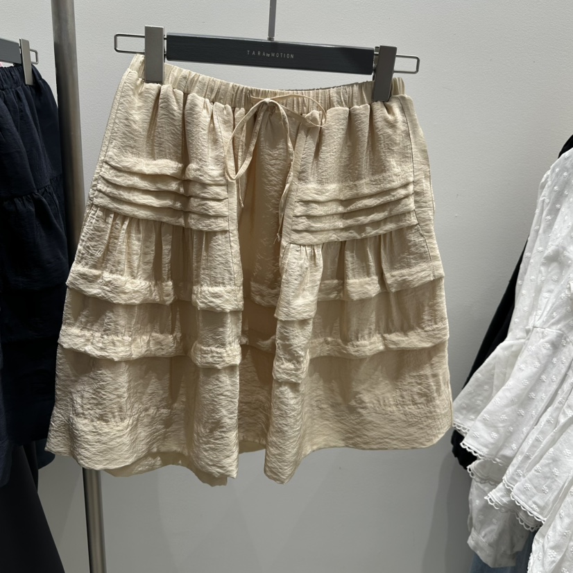 TARABY MOTION東大門實拍女裝新款時尚職業熱賣短裙褶皺TARABY MOTION短裙圖色3