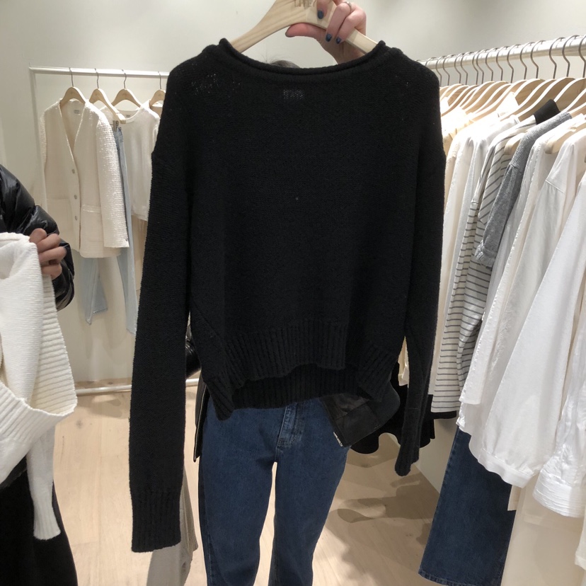 LIFFEY東大門代購女士新款26春夏熱賣時尚休閑針織衫船領LIFFEY針織衫圖色3