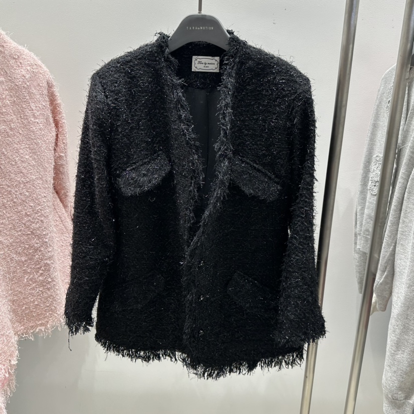 TARABY MOTION韓國直郵女士新款時尚熱賣人氣夾克粗花呢TARABY MOTION夾克圖色3