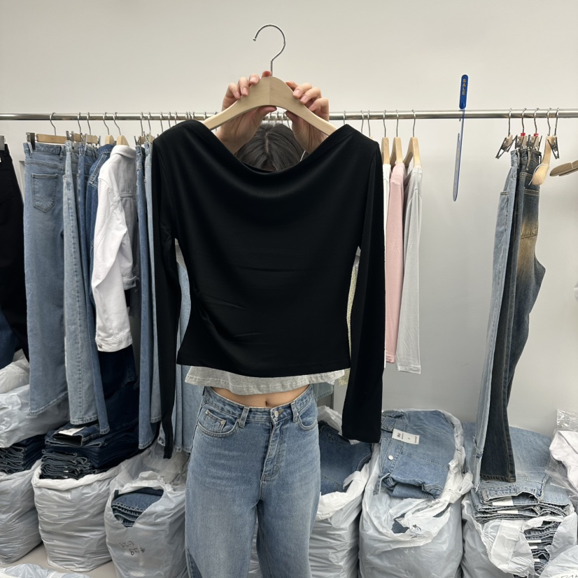 PAI韓國直郵女裝新品熱賣職業時尚人氣真品26春夏長袖T恤[PΛi]_PAi長袖T恤圖色4