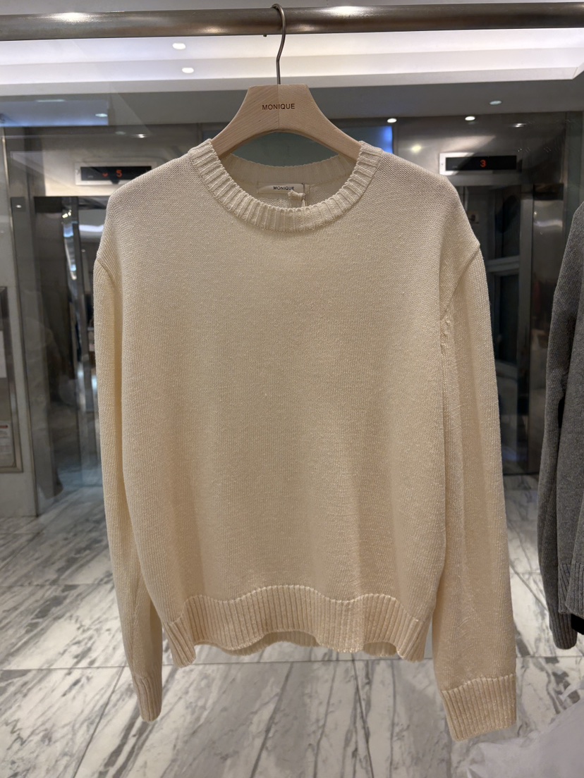 MONIQUE韓國代購女士新品休閑推薦職業熱賣人氣26春夏針織衫棉MONIQUE針織衫圖色1